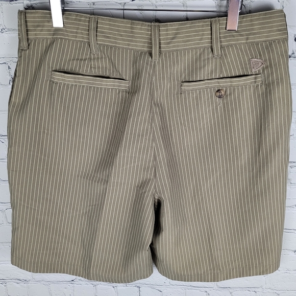FIRETHORN | pinstripe flat front shorts - Picture 4 of 7